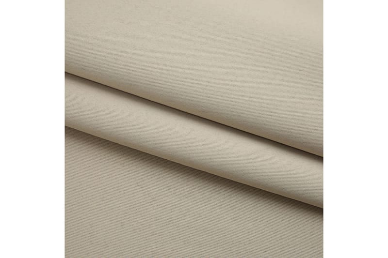 Lystett gardin med metallkroker beige 290x245 cm - Mørkleggingsgardin