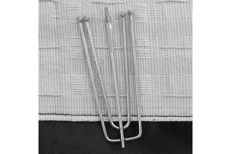 Lystette gardiner kroker lin-design 2st antrasitt 140x175 cm - Antrasittgrå - Mørkleggingsgardin