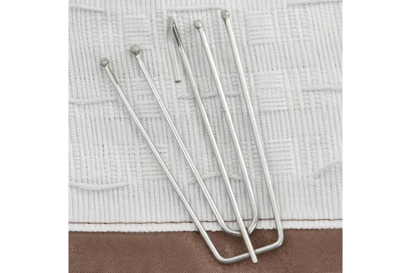 Lystette gardiner kroker og lin-design 2 stk 140x225 cm - Taupe - Tekstiler - Gardiner - Mørkleggingsgardin