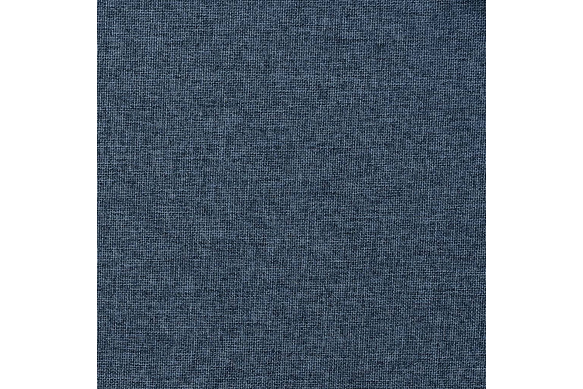 Lystette gardiner maljer og lin-design 2 stk blå 140x245 cm - Blå - Tekstiler - Gardiner - Mørkleggingsgardin