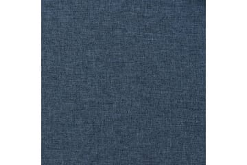 Lystette gardiner maljer og lin-design 2 stk blå 140x245 cm - Blå - Tekstiler - Gardiner - Mørkleggingsgardin