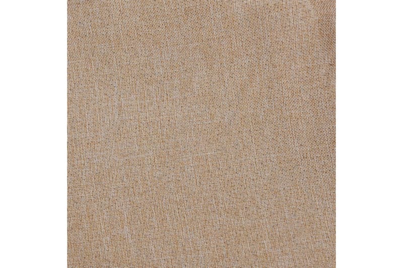 Lystette gardiner maljer og lin-design beige 290x245 cm - Beige - Tekstiler - Gardiner - Mørkleggingsgardin
