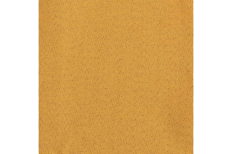 Lystette gardiner med kroker og lin-design 2 stk 140x225 cm - Gul - Tekstiler - Gardiner - Mørkleggingsgardin
