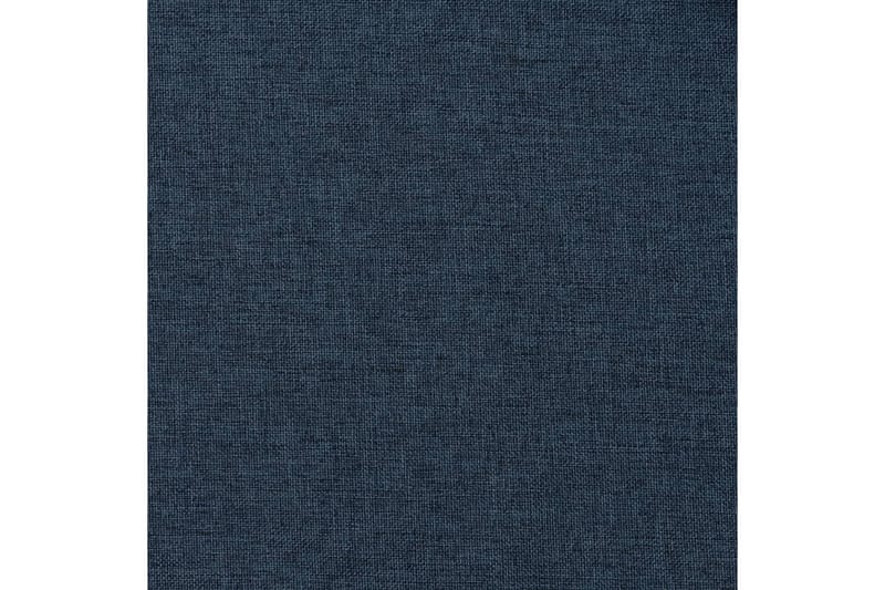 Lystette gardiner med kroker og lin-design 2 stk 140x245 cm - Blå - Tekstiler - Gardiner - Mørkleggingsgardin