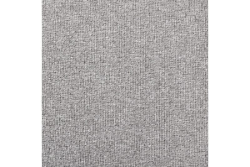Lystette gardiner med maljer og lin-design 2 stk 140x225 cm - Grå - Tekstiler - Gardiner - Mørkleggingsgardin