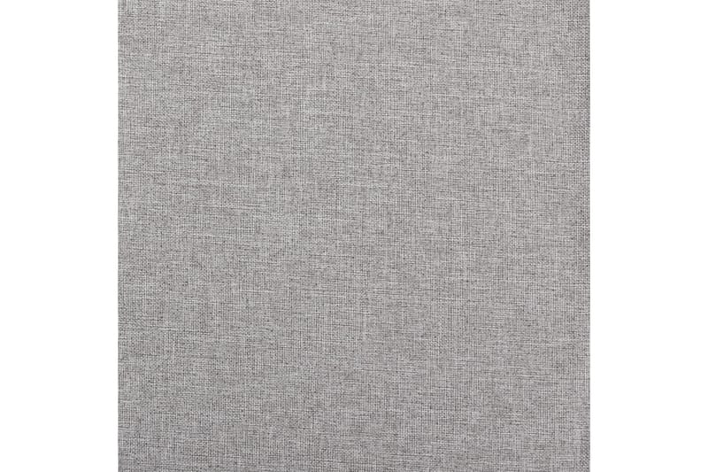 Lystette gardiner med maljer og lin-design grå 290x245 cm - Grå - Tekstiler - Gardiner - Mørkleggingsgardin