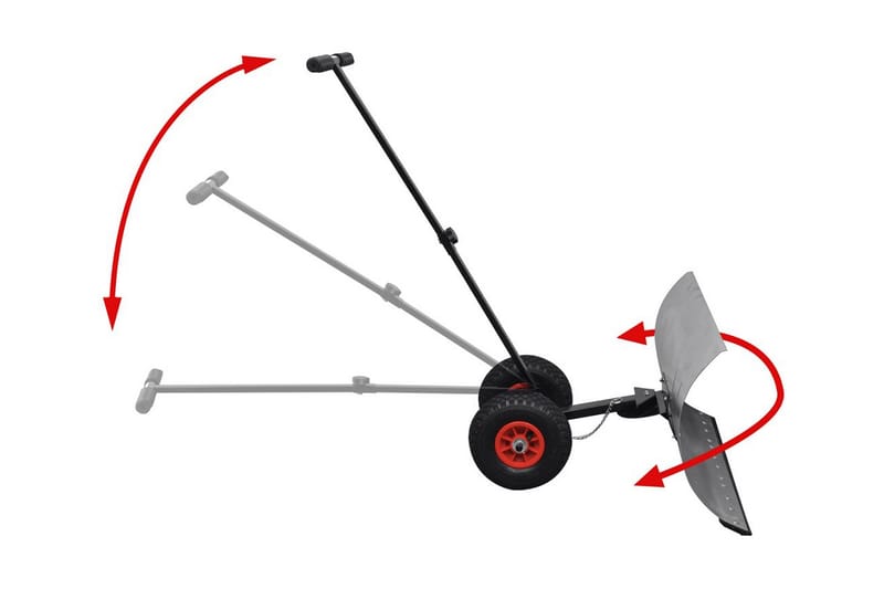Manuell snøspade med hjul - Silver - Tekstiler - Gardiner - Mørkleggingsgardin