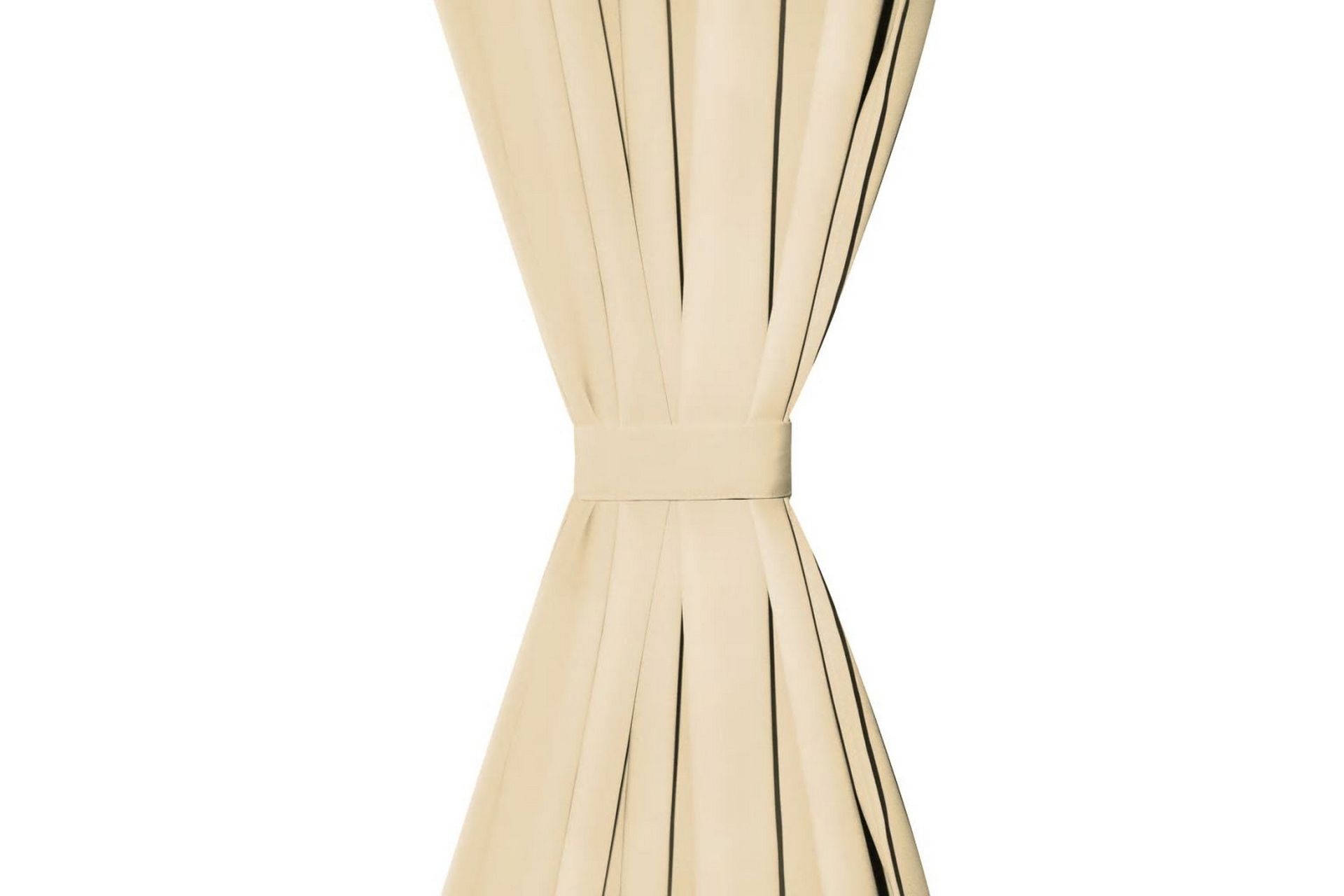 Mikrosateng gardiner med hemper 2 stk 140x225 cm beige - Beige - Tekstiler - Gardiner - Mørkleggingsgardin