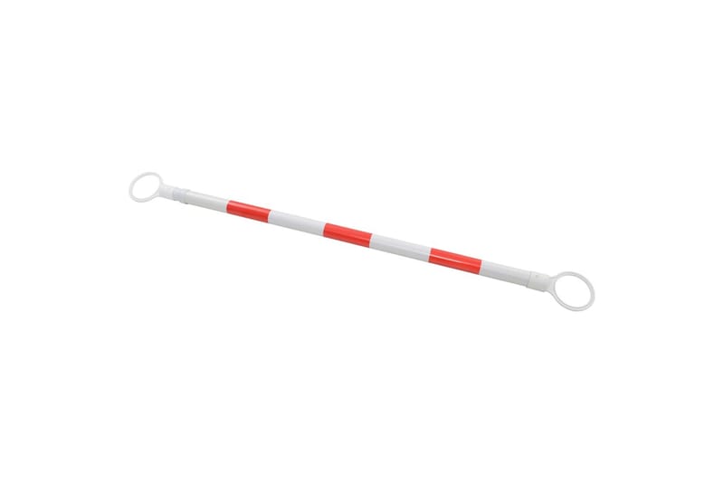 Uttrekkbare trafikkjeglestenger 2 stk plast 130-215 cm - Tekstiler - Gardiner - Mørkleggingsgardin