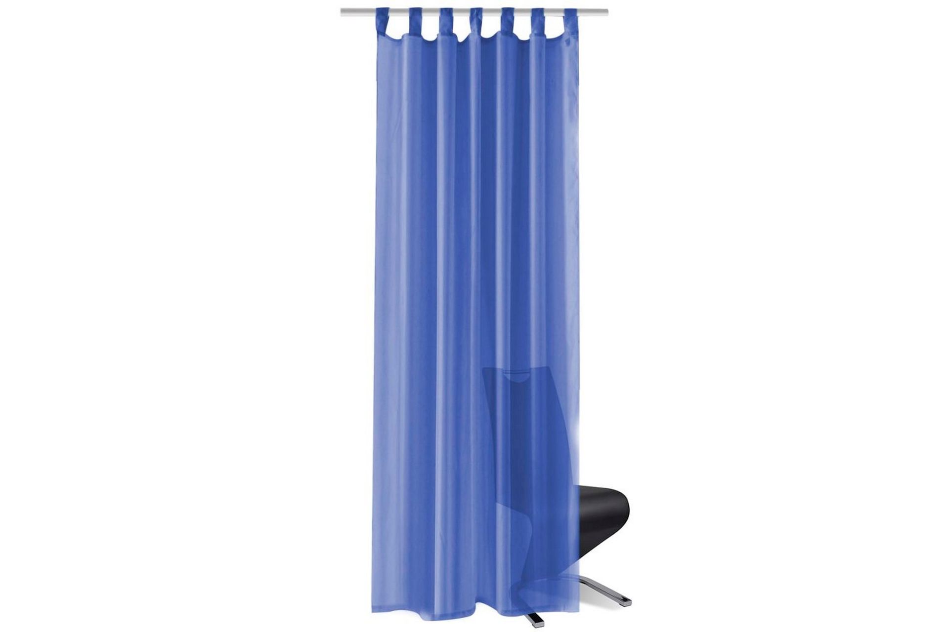 Voilegardiner 2 stk 140x245 cm kongeblå - Kongeblå - Tekstiler - Gardiner - Mørkleggingsgardin