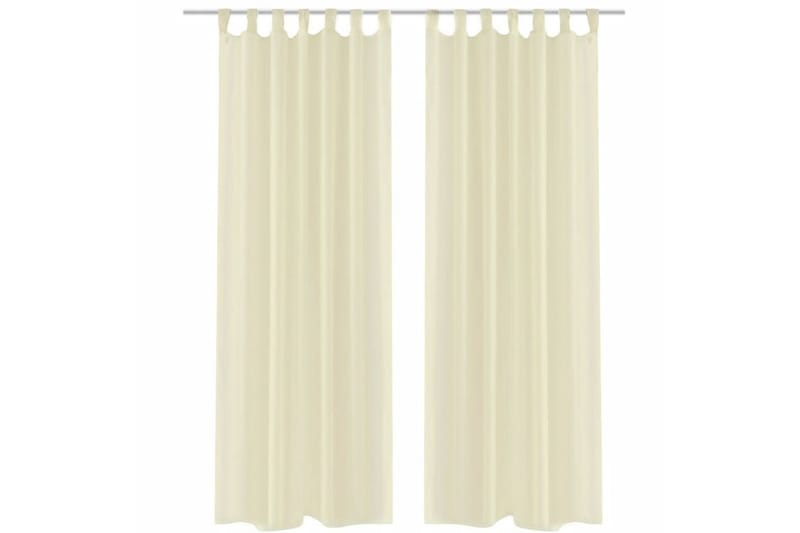 Krem Gardiner 140 x 245 cm 2 stk - Creme - Tekstiler - Gardiner - Panelgardin