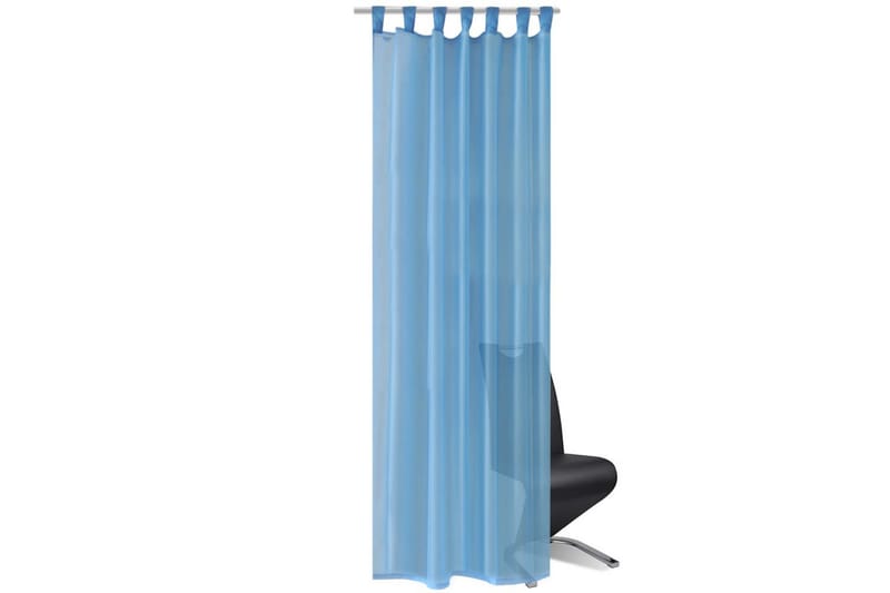 Turkis Gardiner 140 x 225 cm 2 stk - Turkis - Tekstiler - Gardiner - Panelgardin