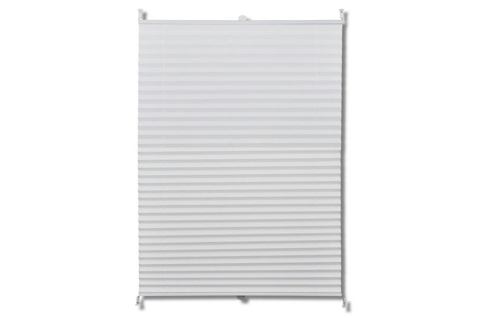 Plisségardiner 100x150cm hvit - Hvit - Tekstiler - Gardiner - Persienner