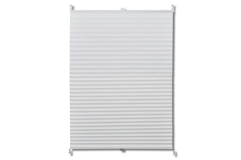 Plisségardiner 100x200cm hvit - Hvit - Tekstiler - Gardiner - Persienner