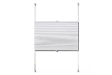 Plisségardiner 50x100cm hvit - Hvit - Tekstiler - Gardiner - Persienner