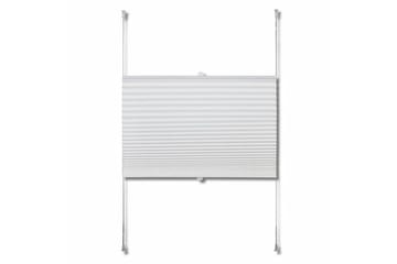 Plisségardiner 70 x 200 cm hvit - Hvit - Tekstiler - Gardiner - Persienner