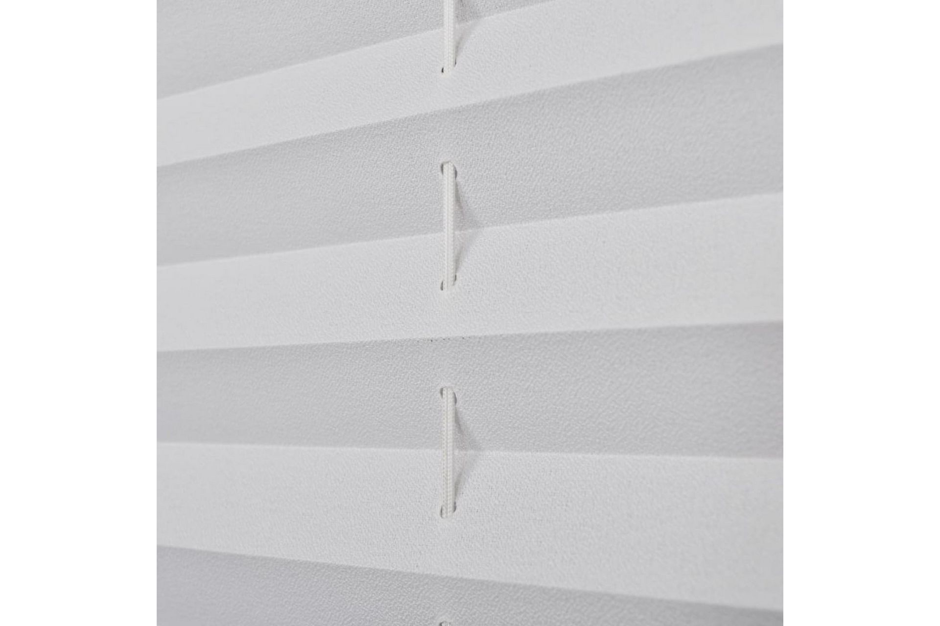 Plisségardiner 80 x 200 cm hvit - Hvit - Tekstiler - Gardiner - Persienner