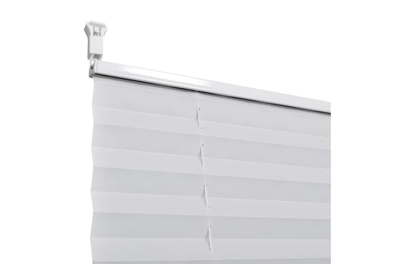 Plissegardiner 40x100cm Hvit - Hvit - Tekstiler - Gardiner - Persienner