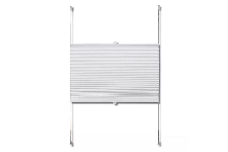 Plissegardiner 40x100cm Hvit - Hvit - Tekstiler - Gardiner - Persienner