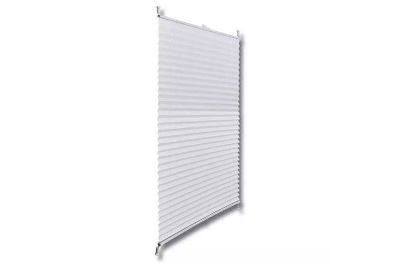 Plissegardiner 40x100cm Hvit - Hvit - Tekstiler - Gardiner - Persienner