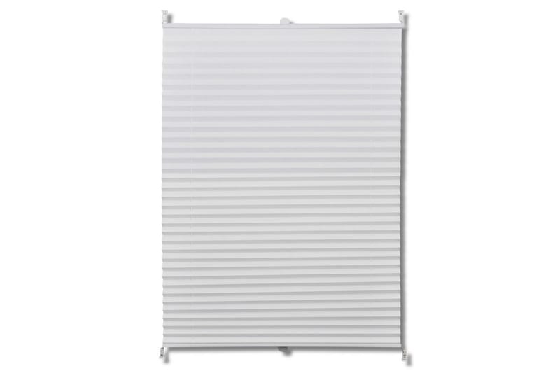 Plissegardiner 60 x 100cm Hvit - Hvit - Tekstiler - Gardiner - Persienner