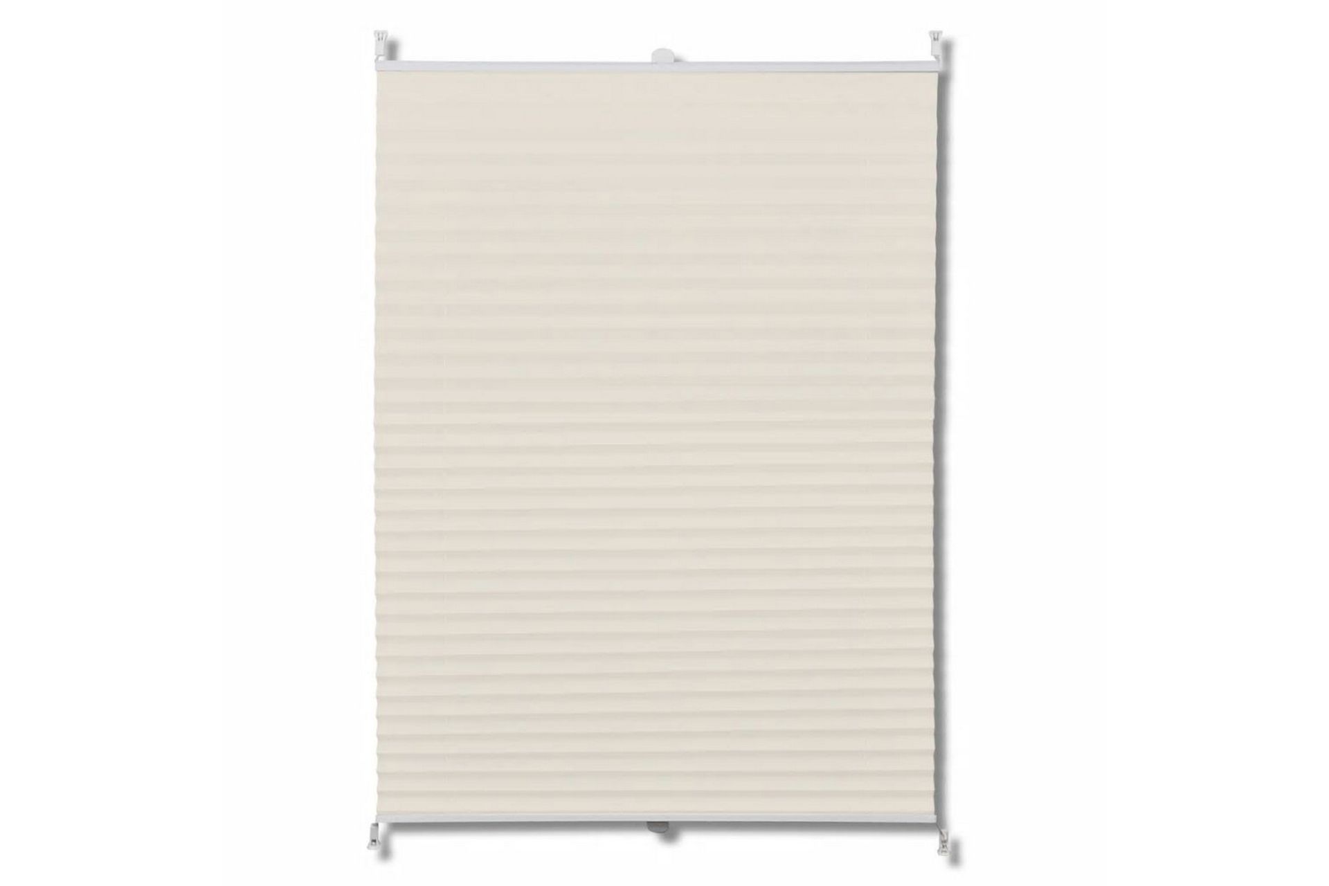 Plissegardiner 90 x 200 cm Krem - Creme - Tekstiler - Gardiner - Persienner