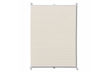 Plissegardiner 90 x 200 cm Krem - Creme - Tekstiler - Gardiner - Persienner