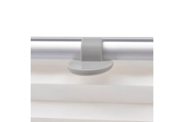 Plissegardiner hvit U08/808 - Hvit - Tekstiler - Gardiner - Persienner