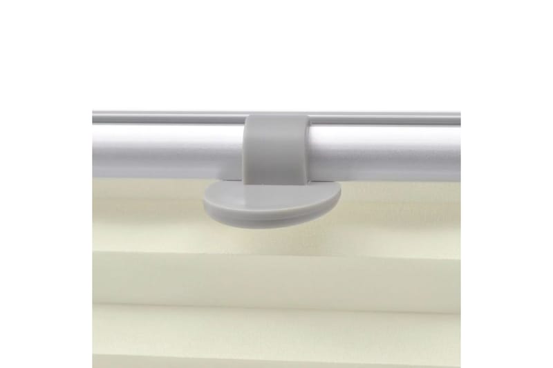 Plissegardiner kremhvit U08/808 - Kremhvit - Tekstiler - Gardiner - Persienner