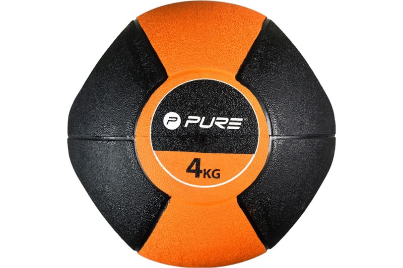 Pure2Improve Medisinball med håndtak 4 kg oransje - Persienner