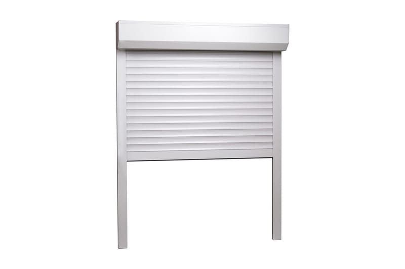 Rulleskodde aluminium 100x130 cm hvit - Tekstiler - Gardiner - Persienner