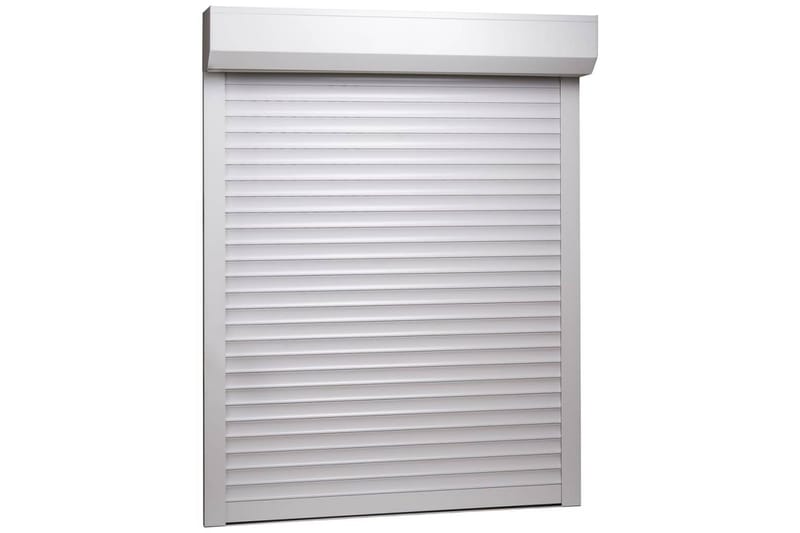Rulleskodde aluminium 100x130 cm hvit - Tekstiler - Gardiner - Persienner