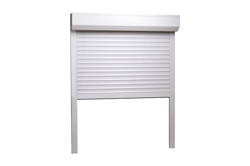 Rulleskodde aluminium 110x130 cm hvit - Tekstiler - Gardiner - Persienner