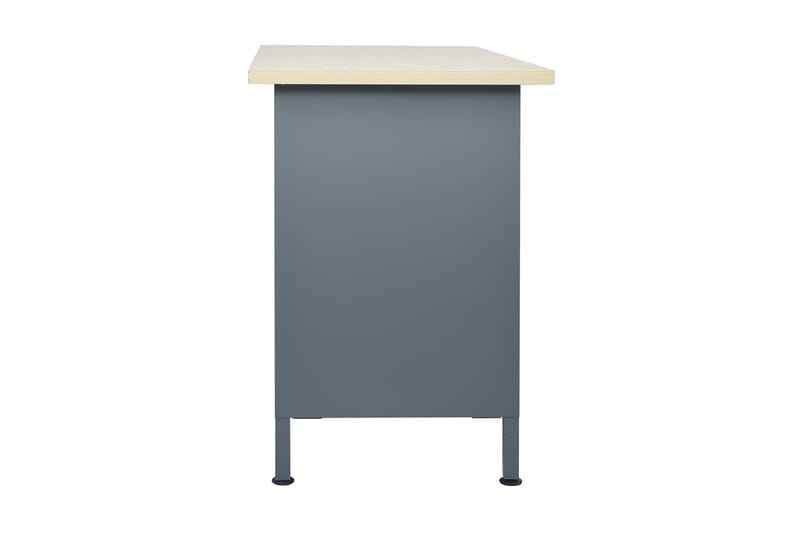 Arbeidsbenk svart 120x60x85 cm stål - Svart - Tekstiler - Gardiner - Rullegardin