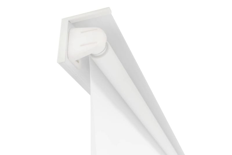 Dusjforheng 100x240 cm hvit - Hvit/Halvtransparent - Rullegardin