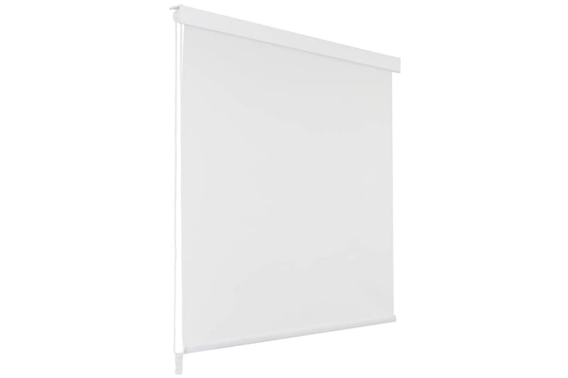 Dusjforheng 100x240 cm hvit - Hvit/Halvtransparent - Tekstiler - Gardiner - Rullegardin