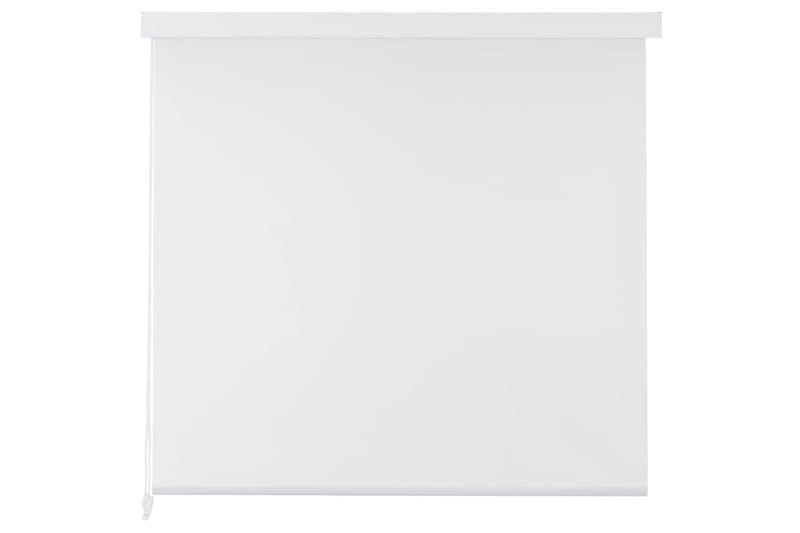 Dusjforheng 100x240 cm hvit - Hvit/Halvtransparent - Tekstiler - Gardiner - Rullegardin