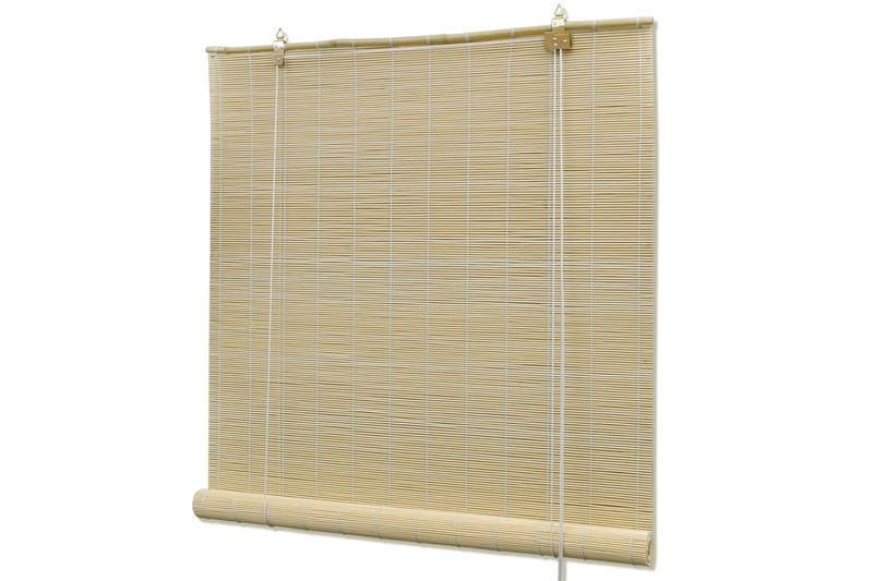 Naturlig bambus rullegardin 120x160 cm - Beige - Rullegardin