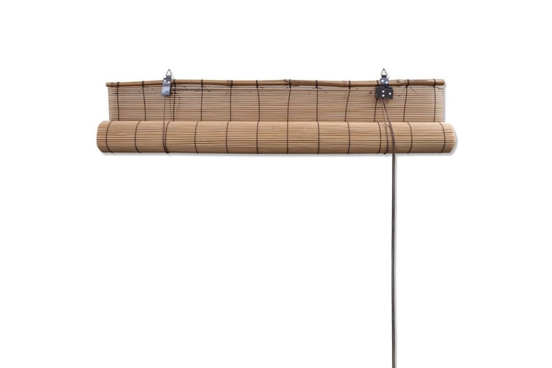 Rullegardin bambus 140x220 cm brun - Brun - Tekstiler - Gardiner - Rullegardin