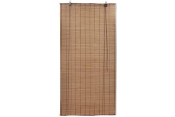 Rullegardiner 2 stk bambus 120x220 cm brun - Tekstiler - Gardiner - Rullegardin