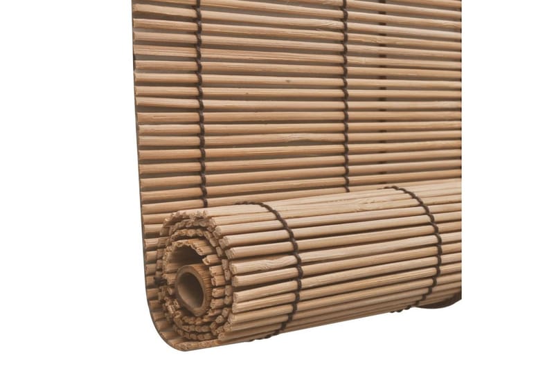 Rullegardiner 2 stk bambus 120x220 cm brun - Rullegardin