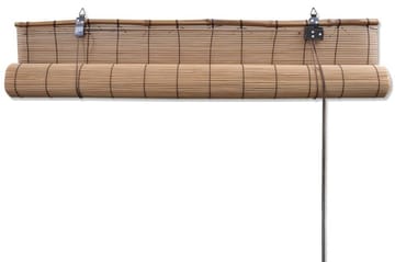 Rullegardiner 2 stk bambus 120x220 cm brun - Tekstiler - Gardiner - Rullegardin