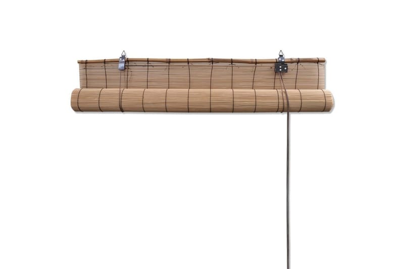 Rullegardiner 2 stk bambus 80x160 cm brun - Tekstiler - Gardiner - Rullegardin