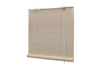Rullegardiner naturlig bambus 4 stk 120x160 cm - Beige - Tekstiler - Gardiner - Rullegardin