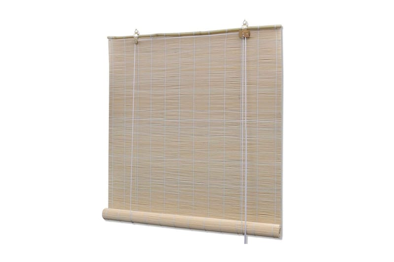Rullegardiner naturlig bambus 4 stk 120x160 cm - Beige - Tekstiler - Gardiner - Rullegardin