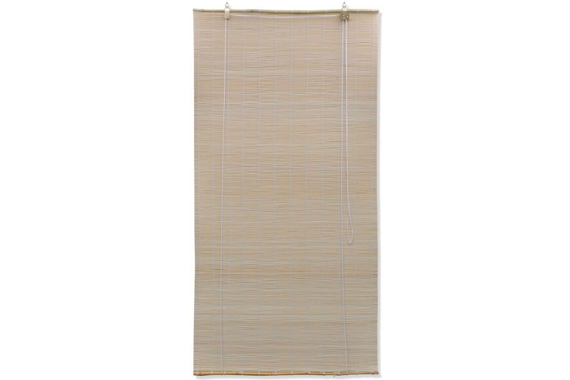 Rullegardiner naturlig bambus 4 stk 120x160 cm - Beige - Tekstiler - Gardiner - Rullegardin