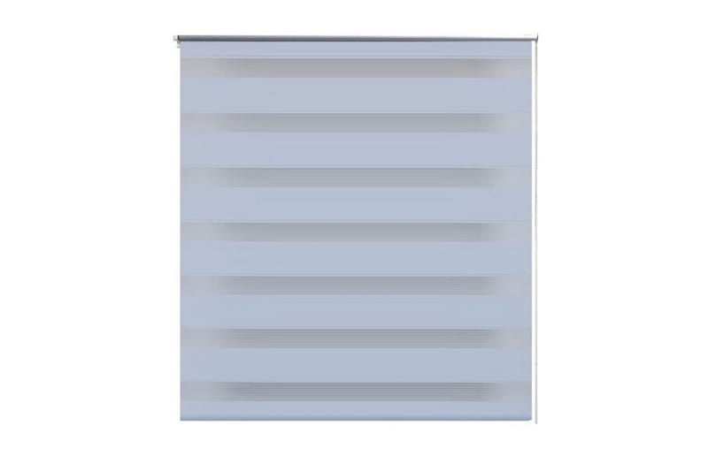 Rullegardiner sebramønstret 120 x 175 cm hvit - Hvit/Transparent - Rullegardin
