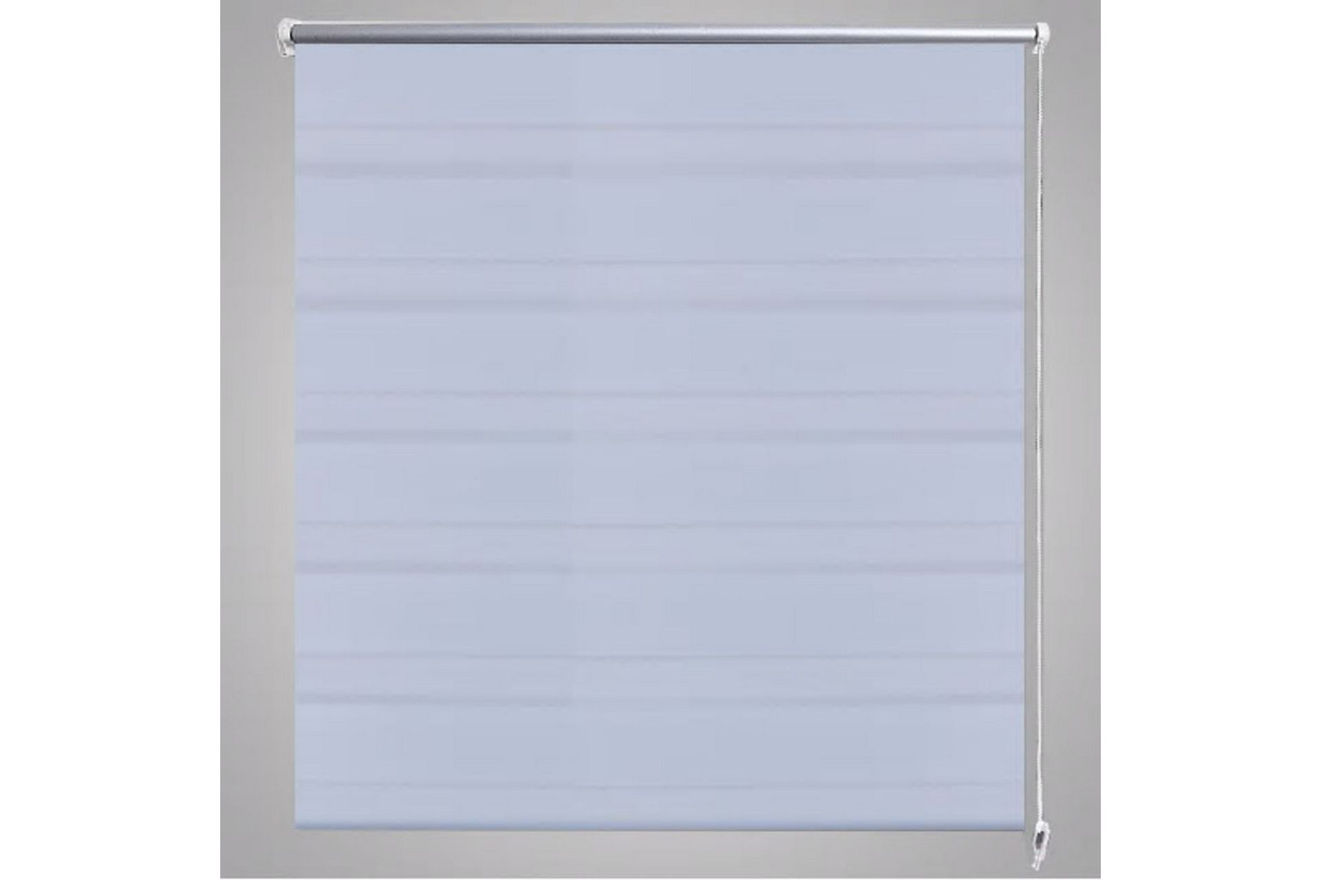 Rullegardiner sebramønstret 120 x 175 cm hvit - Hvit/Transparent - Tekstiler - Gardiner - Rullegardin