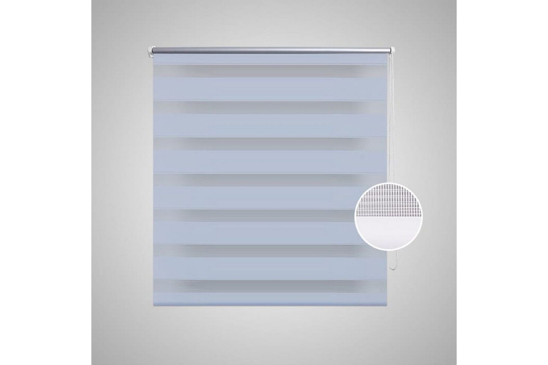 Rullegardiner sebramønstret 120 x 175 cm hvit - Hvit/Transparent - Tekstiler - Gardiner - Rullegardin