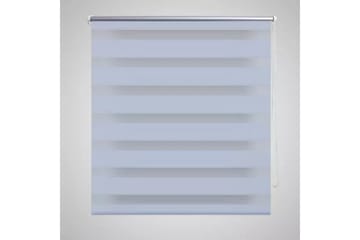 Rullegardiner sebramønstret 120 x 175 cm hvit - Hvit/Transparent - Tekstiler - Gardiner - Rullegardin